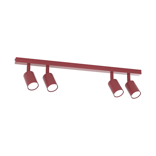 Emibig Flash Taklampa 4-ljus 70x4 cm, Vinröd