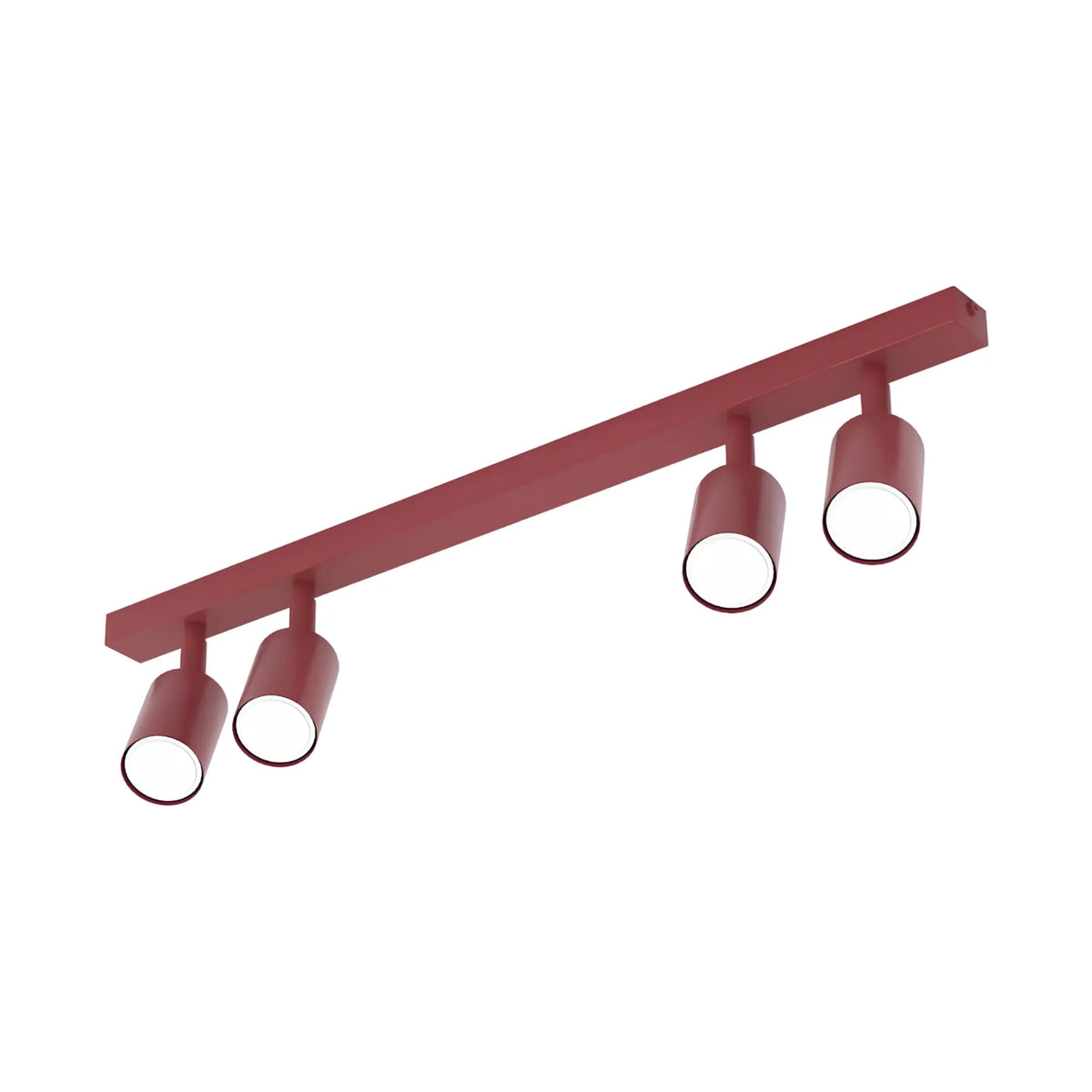 Emibig Flash Taklampa 4-ljus 70x4 cm, Vinröd