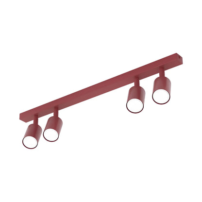 Emibig Flash Taklampa 4-ljus 70x4 cm, Vinröd