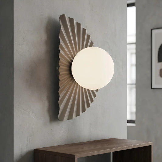 Emibig Flora Vägglampa 18x36 cm, Beige