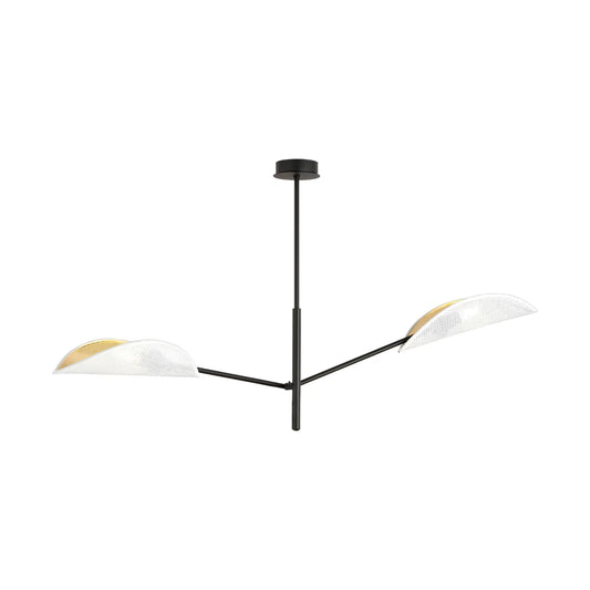 Emibig Vene Taklampa 2-ljus 102x11 cm, Svart