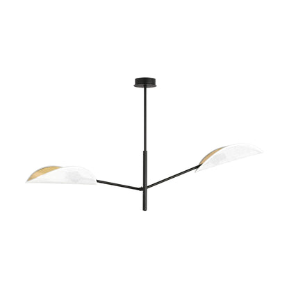 Emibig Vene Taklampa 2-ljus 102x11 cm, Svart