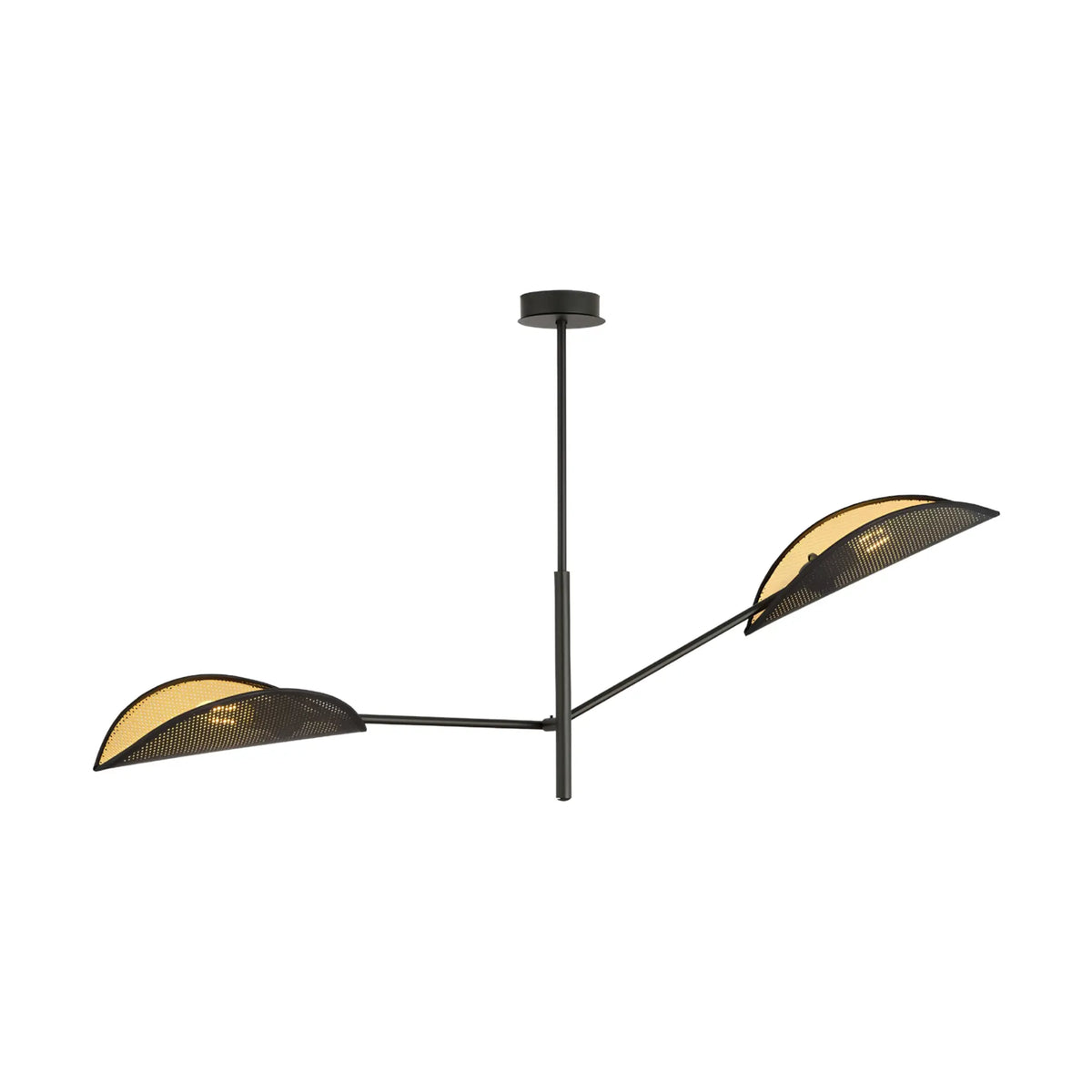 Emibig Vene Taklampa 2-ljus 102x11 cm, Svart