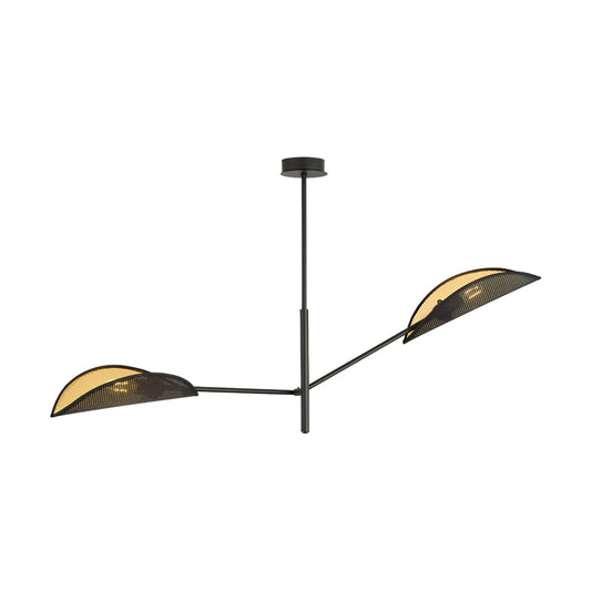 Emibig Vene Taklampa 2-ljus 102x11 cm, Svart