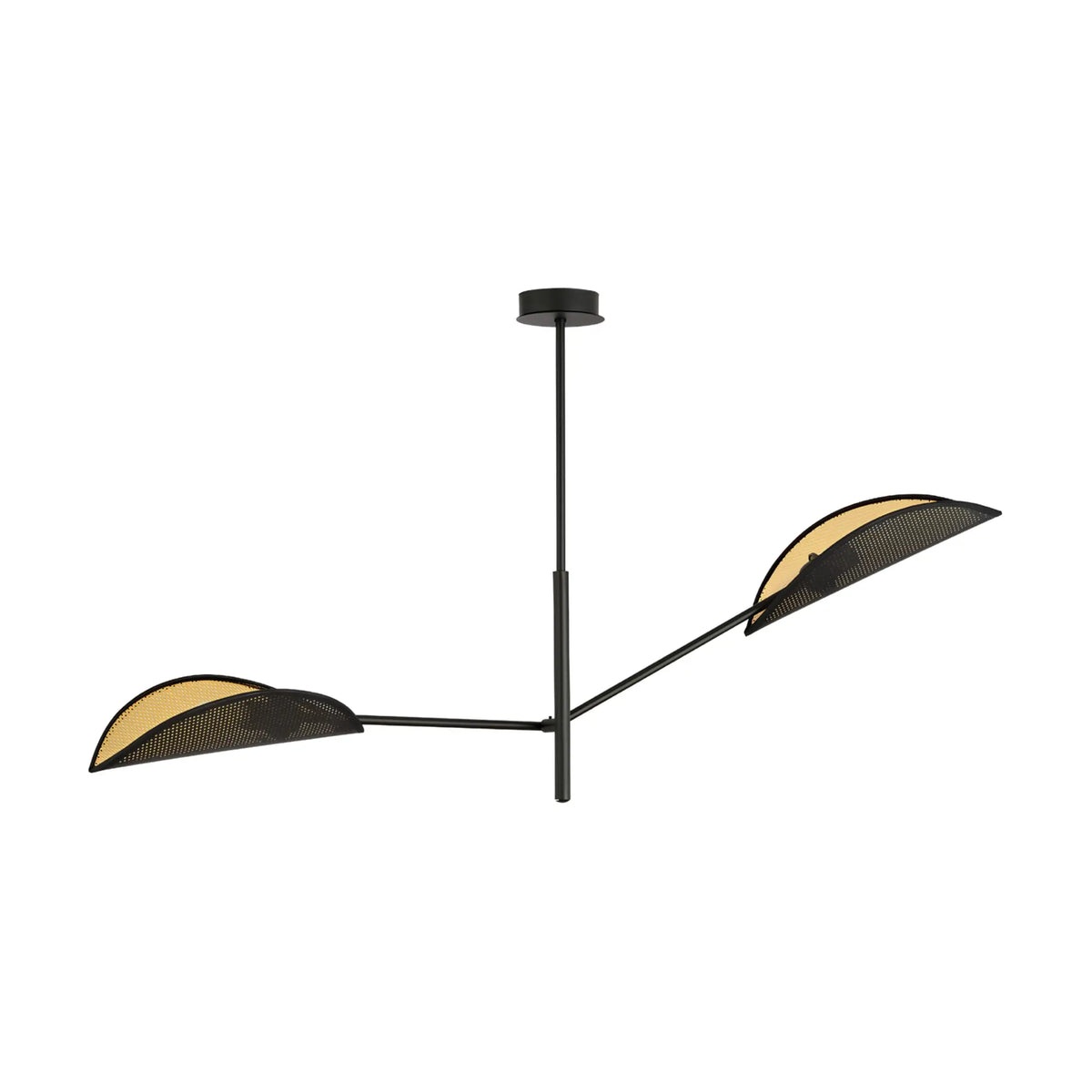 Emibig Vene Taklampa 2-ljus 102x11 cm, Svart