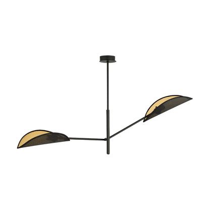 Emibig Vene Taklampa 2-ljus 102x11 cm, Svart