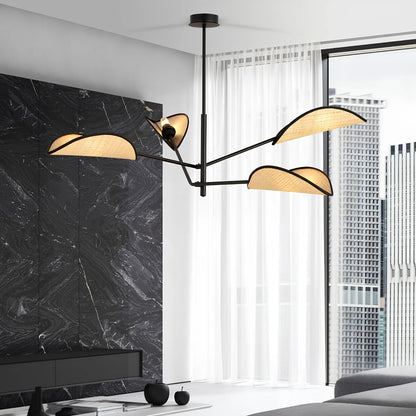 Emibig Vene Taklampa 4-ljus Ø102 cm, Svart