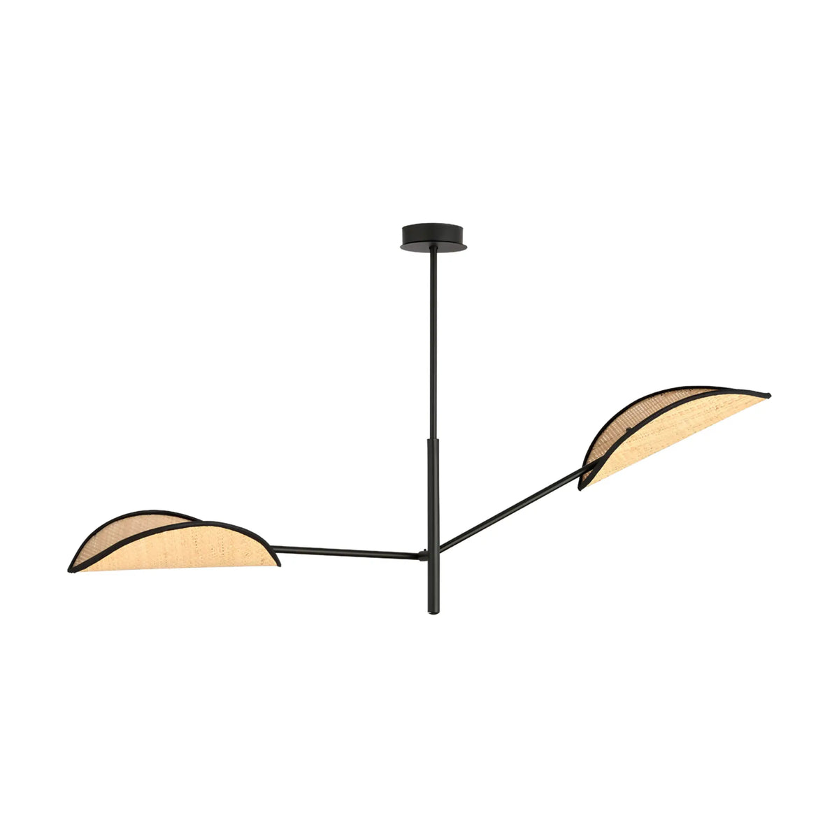 Emibig Vene Taklampa 2-ljus 102x11 cm, Svart