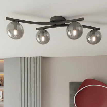 Emibig Opus Taklampa 4-ljus Ø60 cm, Svart
