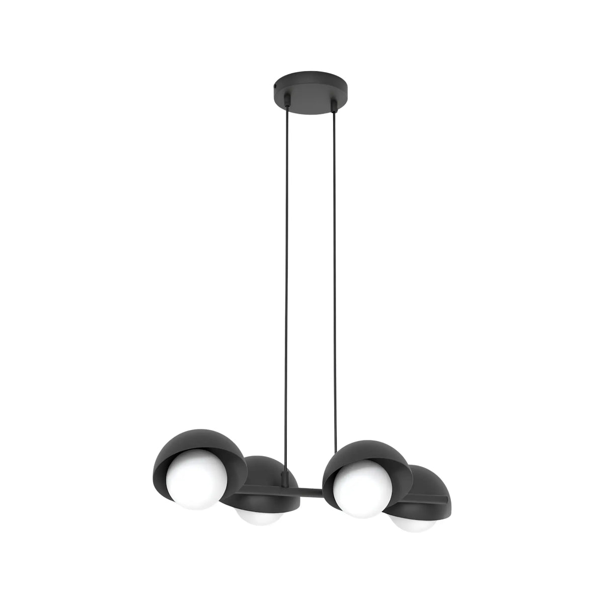 Emibig Boom Pendellampa 4-ljus 60x32 cm, Svart