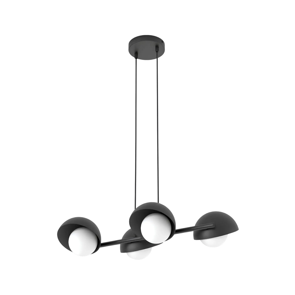 Emibig Boom Pendellampa 4-ljus 60x32 cm, Svart