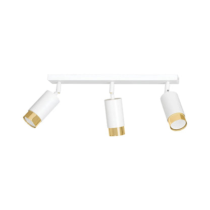 Emibig Hiro Taklampa 3-ljus 45x6 cm, Vit/Guld