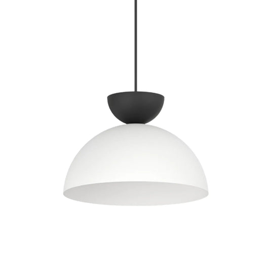 Emibig Lunaro Pendellampa Ø30 cm, Vit/Svart