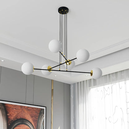 Emibig Ognis Pendellampa 6-ljus 90x75 cm, Svart