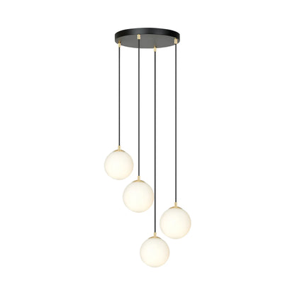 Emibig Royal Pendellampa 4-ljus Ø40 cm, Svart/Guld