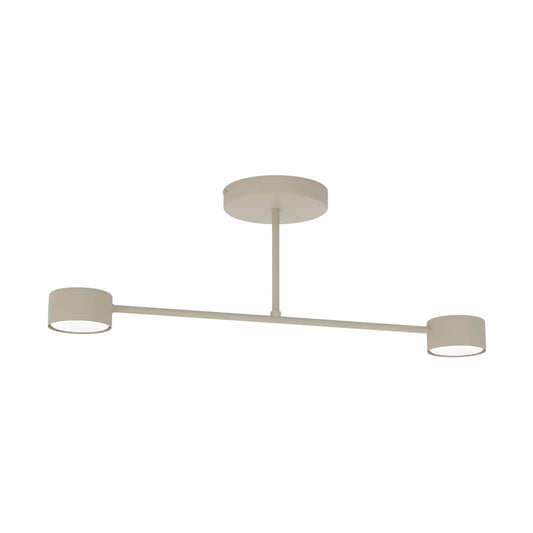 Emibig Halo Taklampa 2-ljus 60x8 cm, Beige