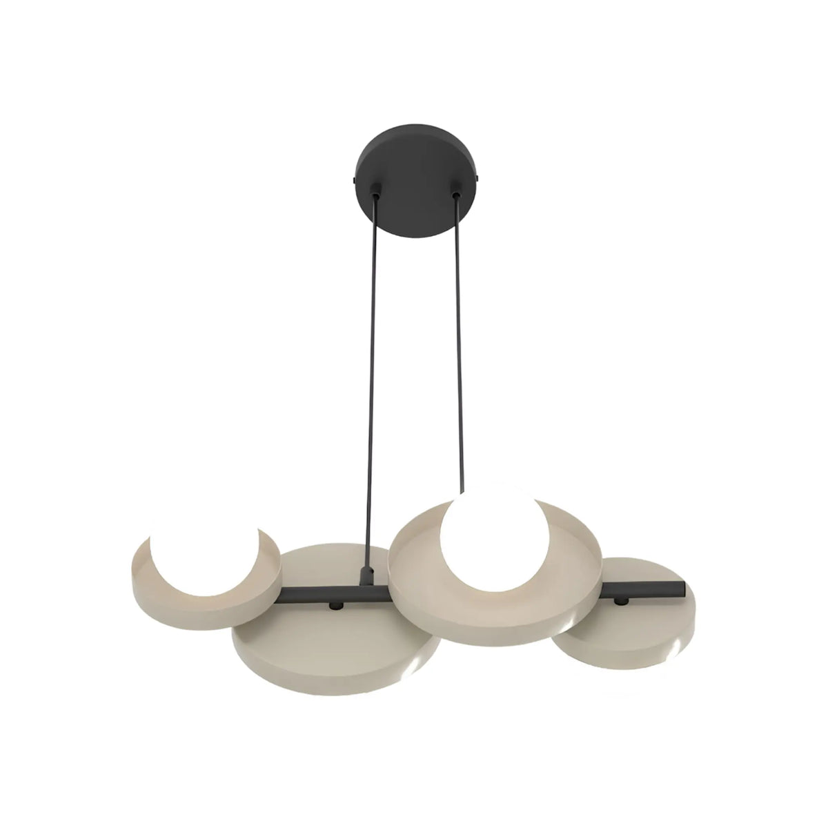 Emibig Model Pendellampa 4-ljus 53x23 cm, Beige