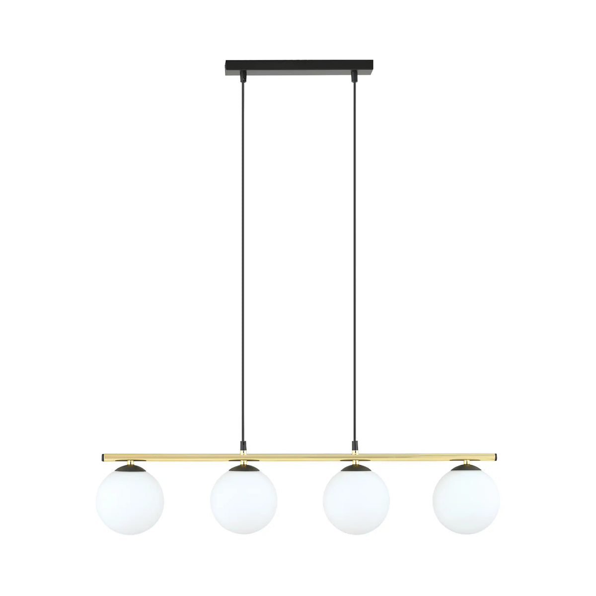 Emibig Alora Pendellampa 4-ljus 85x14 cm, Svart/Guld