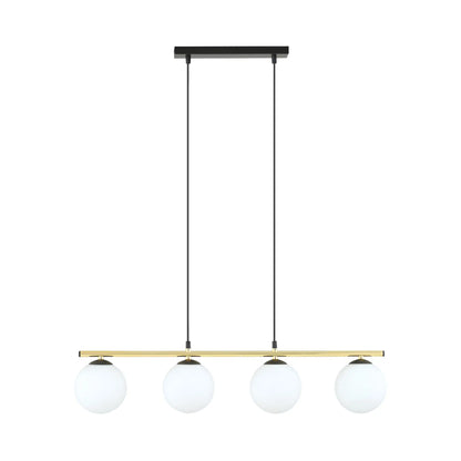 Emibig Alora Pendellampa 4-ljus 85x14 cm, Svart/Guld