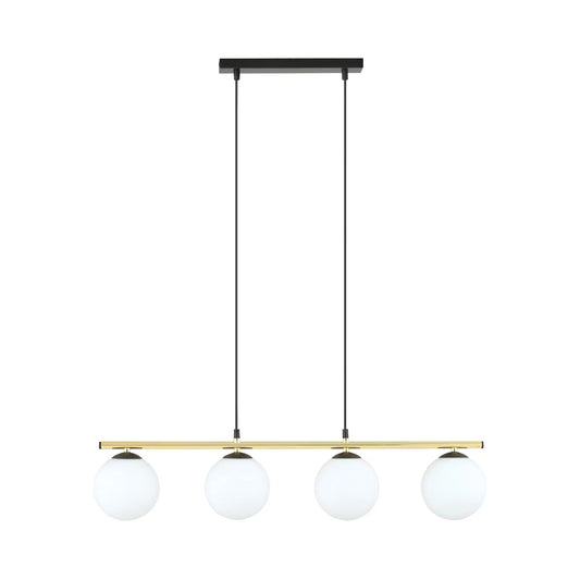 Emibig Alora Pendellampa 4-ljus 85x14 cm, Svart/Guld