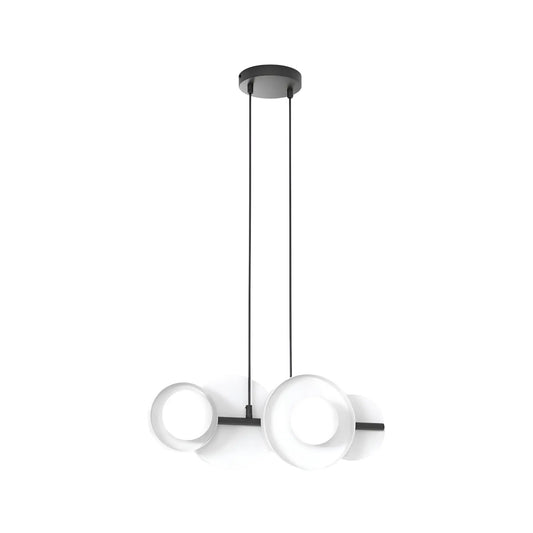 Emibig Model Pendellampa 4-ljus 53x23 cm, Vit
