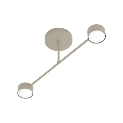 Emibig Halo Taklampa 2-ljus 60x8 cm, Beige