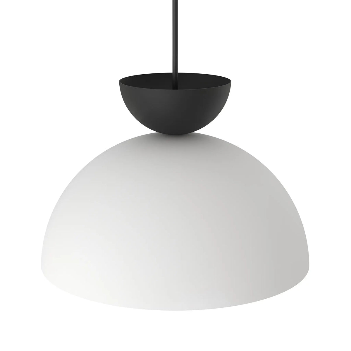 Emibig Lunaro Pendellampa Ø30 cm, Vit/Svart
