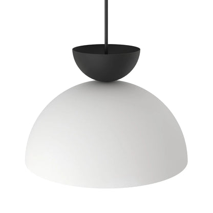 Emibig Lunaro Pendellampa Ø30 cm, Vit/Svart