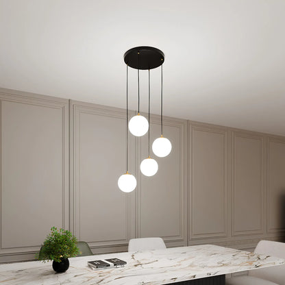 Emibig Royal Pendellampa 4-ljus Ø40 cm, Svart/Guld