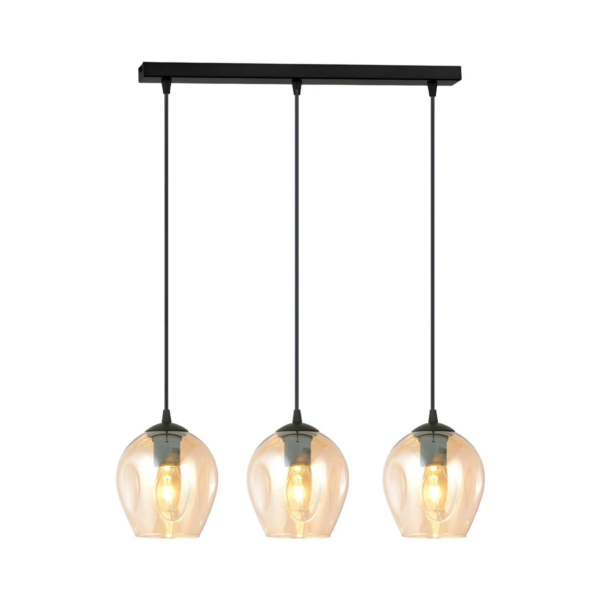 Emibig Istar Pendellampa 3-ljus 70x14 cm, Svart