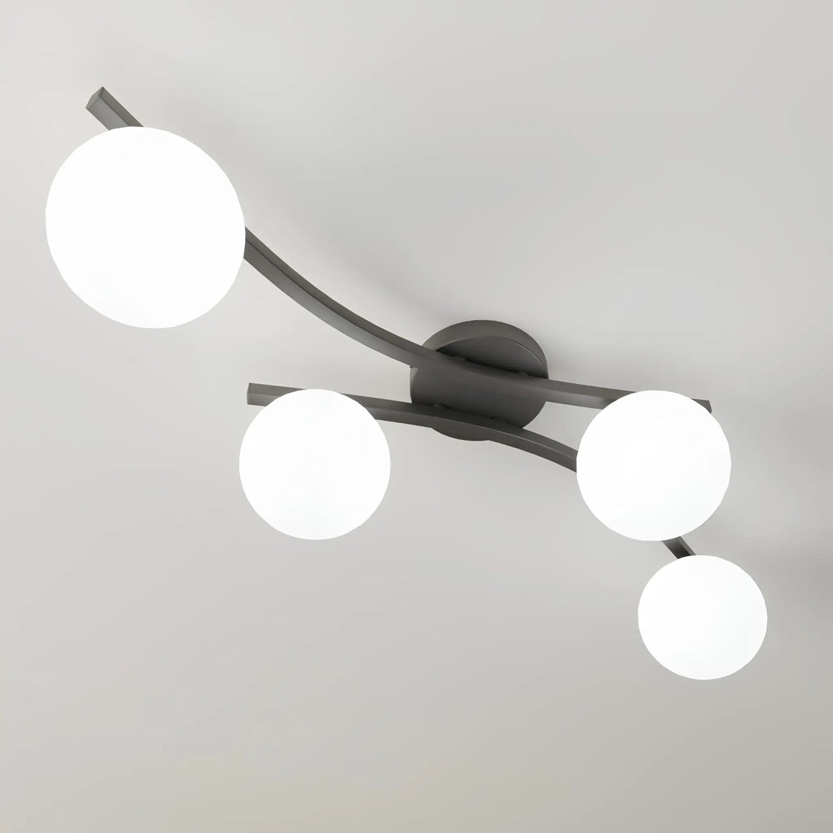 Emibig Opus Taklampa 4-ljus Ø60 cm, Svart