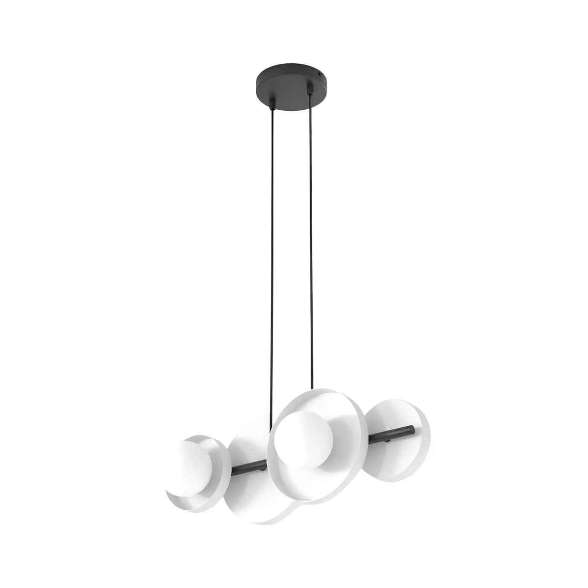 Emibig Model Pendellampa 4-ljus 53x23 cm, Vit
