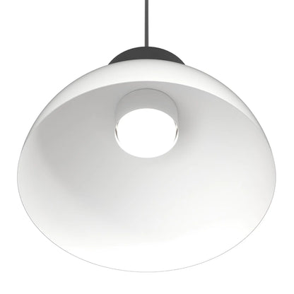 Emibig Lunaro Pendellampa Ø30 cm, Vit/Svart