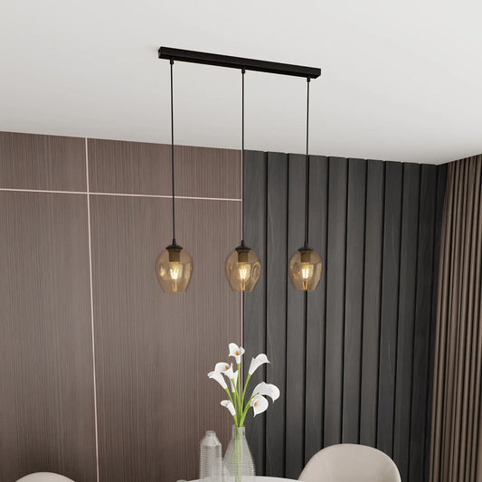 Emibig Istar Pendellampa 3-ljus 70x14 cm, Svart