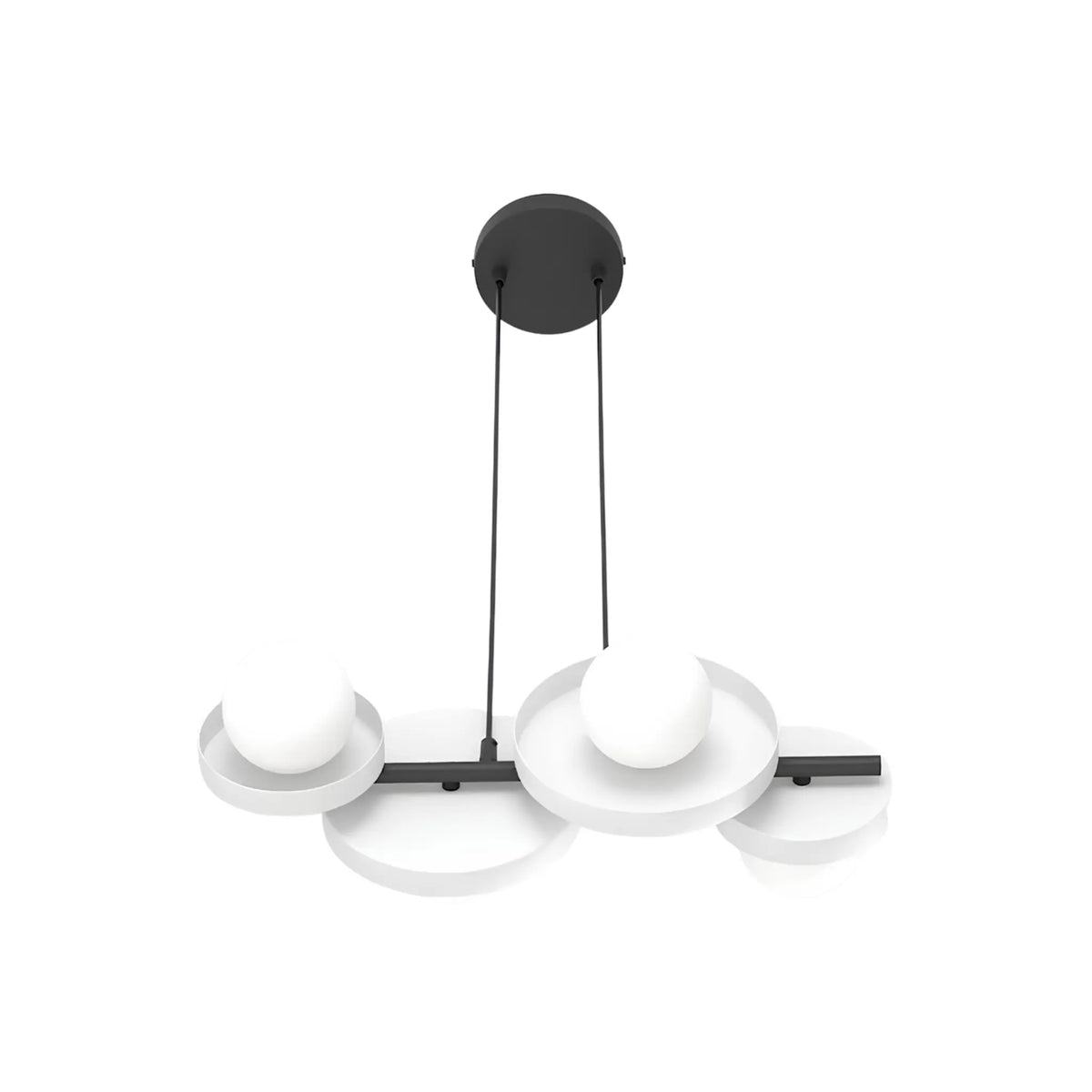 Emibig Model Pendellampa 4-ljus 53x23 cm, Vit
