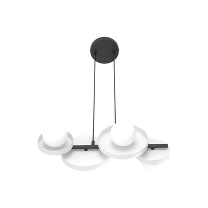 Emibig Model Pendellampa 4-ljus 53x23 cm, Vit