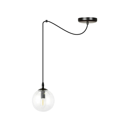 Emibig Gigi Pendellampa 200x14 cm, Svart/Klar