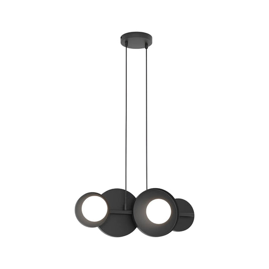 Emibig Model Pendellampa 4-ljus 53x23 cm, Svart