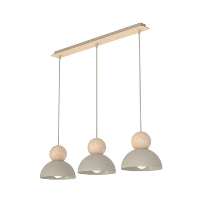 Emibig Kaki Pendellampa 3-ljus 73x18 cm, Beige