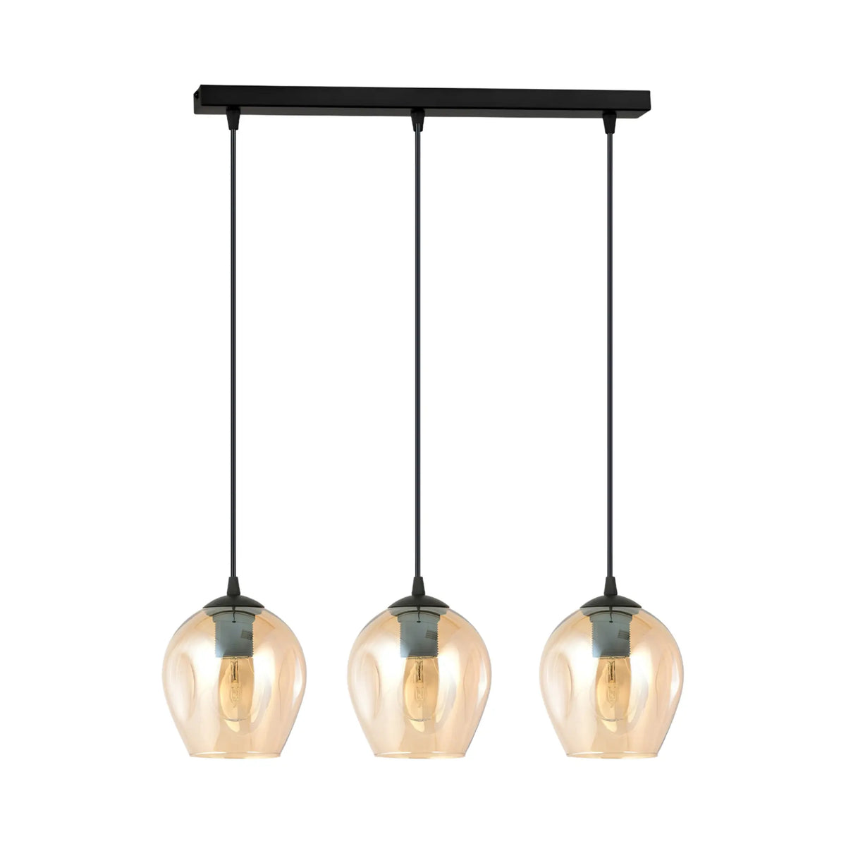 Emibig Istar Pendellampa 3-ljus 70x14 cm, Svart