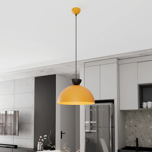 Emibig Lunaro Pendellampa Ø40 cm, Svart/Orange