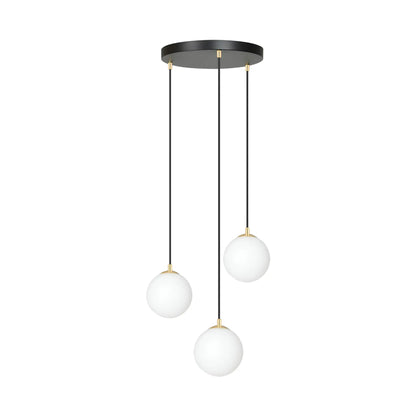 Emibig Royal Pendellampa 3-ljus Ø40 cm, Svart/Guld