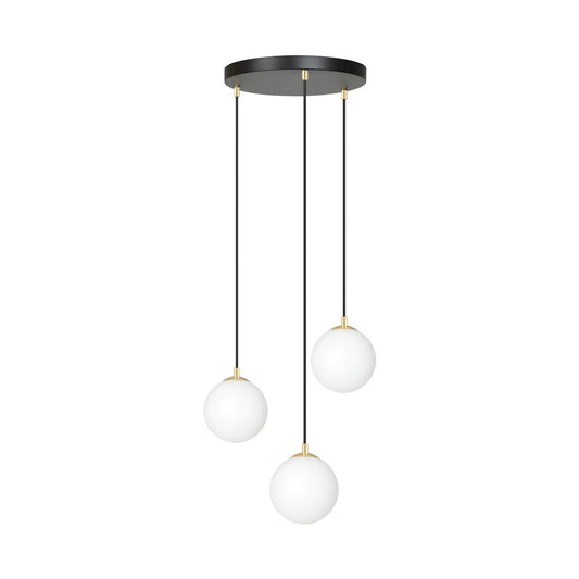 Emibig Royal Pendellampa 3-ljus Ø40 cm, Svart/Guld