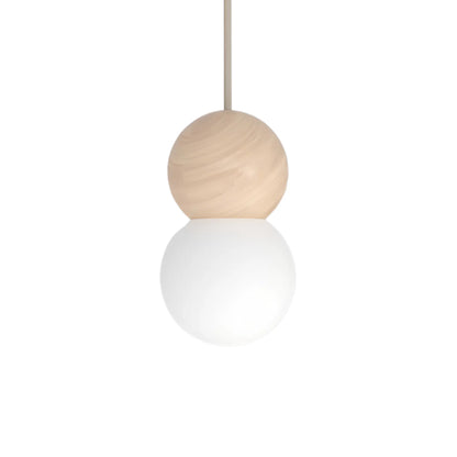 Emibig Loop Pendellampa Ø10 cm, Beige