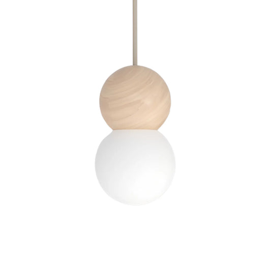 Emibig Loop Pendellampa Ø10 cm, Beige