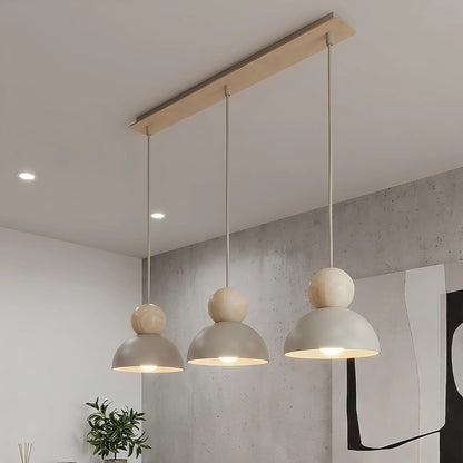 Emibig Kaki Pendellampa 3-ljus 73x18 cm, Beige