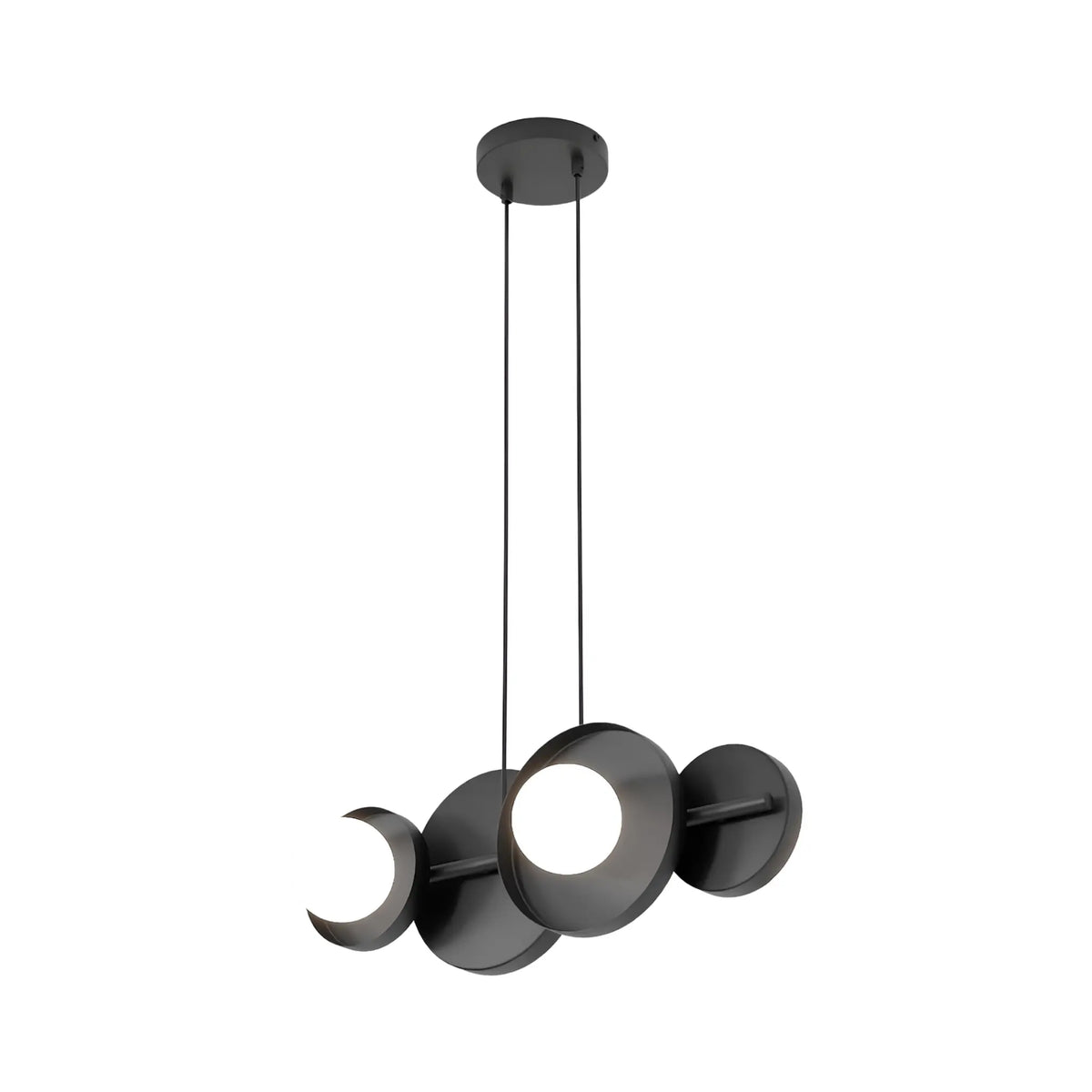 Emibig Model Pendellampa 4-ljus 53x23 cm, Svart
