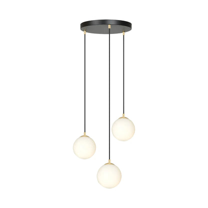 Emibig Royal Pendellampa 3-ljus Ø40 cm, Svart/Guld