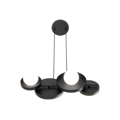 Emibig Model Pendellampa 4-ljus 53x23 cm, Svart