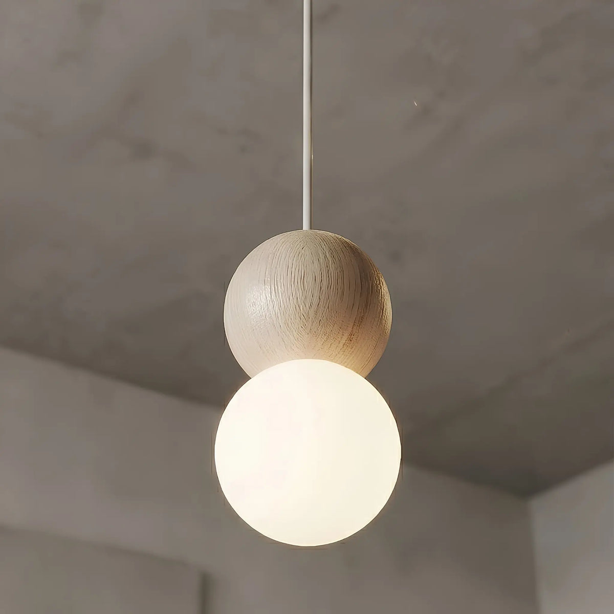 Emibig Loop Pendellampa Ø10 cm, Beige